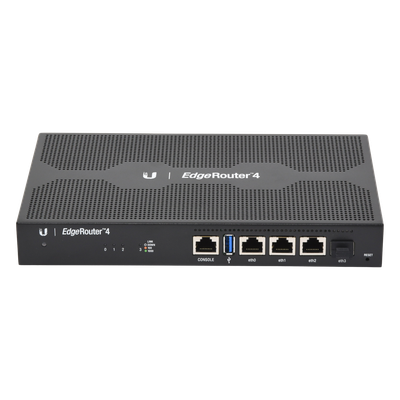 Router Edge / 4 Gbps / 3.4 Mpps / 3x RJ45 Gigabit + 1x SFP / 4-Core 1 GHz / 1 GB RAM / Rack 0.75 x 0.45 x 0.10 ft