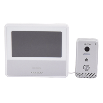 Kit de Videoportero IP / Monitor Wi-Fi / Apertura Remota por App / Alimentación 110 VCA / Diseño Compacto