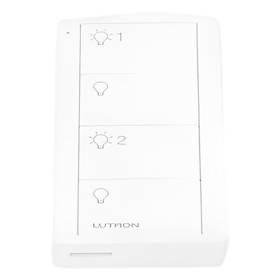 Control Inalámbrico de 4 Botones / 2 Zonas de Iluminación / Clear Connect RF / Alcance 18 m (59.1 ft) Línea de Vista / Batería 10 Años