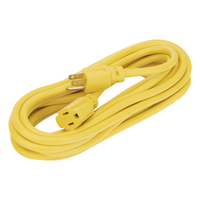 Extensión Eléctrica de Uso Rudo / 5 m (16.4 ft) / 127 V CA / 10 A / 16 AWG / NEMA 5-15R / Aterrizada