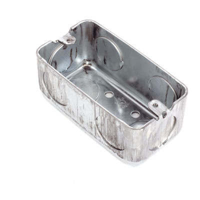 Caja Utilitaria Galvanizada / 4x2 in / 7 Entradas 3/4 in / Profundidad 1.875 in / Resistencia al Fuego 2 h
