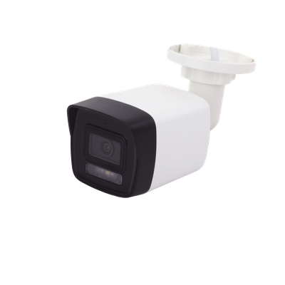 Cámara Bala IP / 4 Megapixel / Lente 2.8 mm / Dual Light 30 m (98.4 ft) / Micrófono Integrado / AcuSense Lite / IP67 / PoE