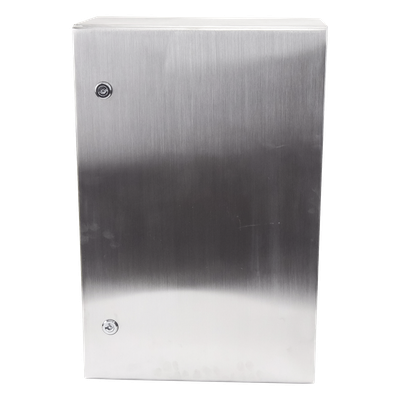 Gabinete de Acero Inoxidable IP66 / IK10 / 400 x 600 x 250 mm / 15.7 x 23.6 x 9.8 in / Carga 50 kg / Placa Galvanizada