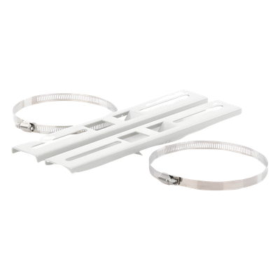 Montaje de Metal para Poste Universal / Ajuste 115-280 mm / Carga 30 kg / Ángulo 45° / Acero con Pintura Electroestática / 300x44 mm (0.98x0.14 ft)