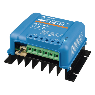 Controlador de Carga Solar MPPT / 20 A / 12/24/48 Vcc Automático / Eficiencia 98% / Rango -30°C a 60°C (-22°F a 140°F) / VE.Direct