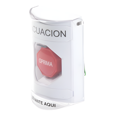 Botón de Evacuación / Restablecimiento con Llave / Tapa de Policarbonato / UL/cUL/ADA / NEMA 3R / -40°C a 121°C