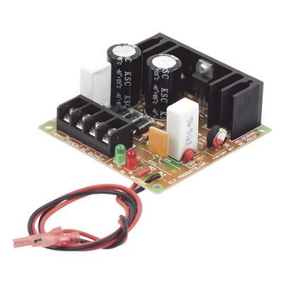 Fuente de Poder / Salida Ajustable 6/12/24 Vcc / Cargador Baterías 1.2-10 Ah / Protección Sobrecarga Autoreseteable / Indicadores LED CA/CD / Diseño Modular