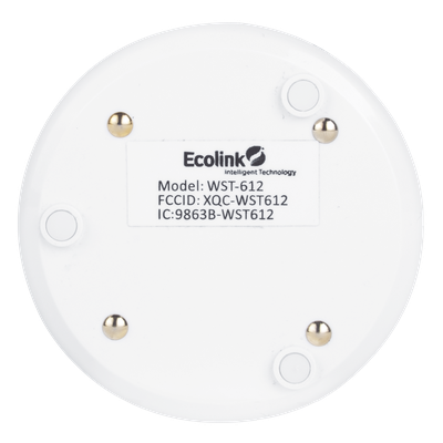 Sensor Inalámbrico de Inundación y Congelación / Detección de Agua 0.4 mm / Alarma a 5°C / 345 MHz / Batería 5 Años
