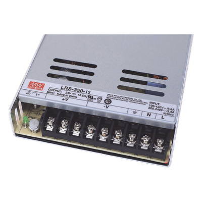Fuente de Poder Conmutada / 350W / 12Vcc / 29A / Entrada 100-240Vca / 115x30x215 mm (4.5x1.2x8.5 in)