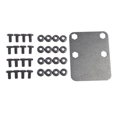 Juego de Ruedas para Gabinete / 4 Unidades / 2 con Freno y 2 Libres / Terminación Acero Inoxidable / Compatible Gabinetes R2