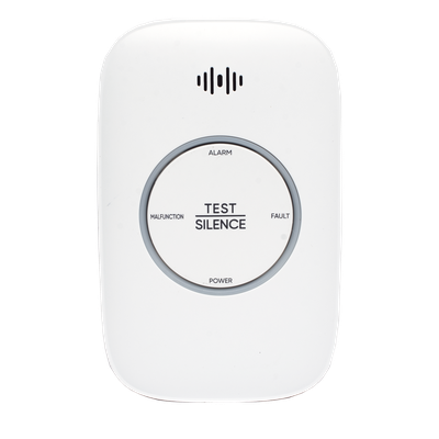 Detector de Gas Natural / CH4 Metano / Rango 0-25% LEL / Alarma 70-115 dB a 1 m / Salida para Válvula y Ventilador / IP30