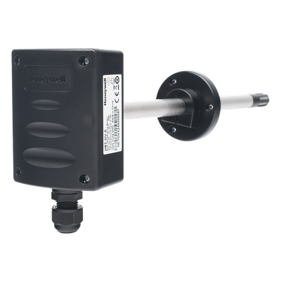 Sensor de Temperatura para Ductos HVAC / Salida Analógica 0-10V / Rango -40 a 60°C / IP65 / Alimentación 24V CA/CC