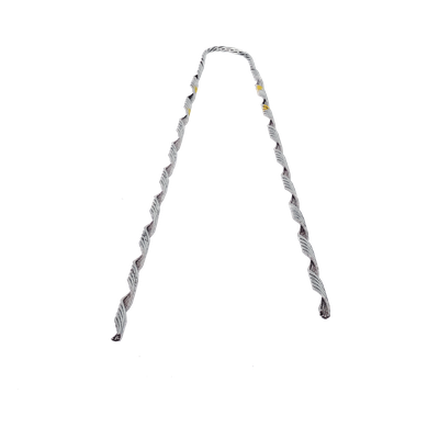 Remate Preformado para Fibra Óptica / Acero Galvanizado / Mensajero 6.3 mm (1/4") / Tensión 4233 kg / Longitud 635 mm (25") / Pierna Dispareja
