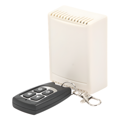 Receptor de 4 Canales / 433.92 MHz / 40 Transmisores / 12VDC / Alcance 30 m / 81x38x22 mm (3.2x1.5x0.9 in)