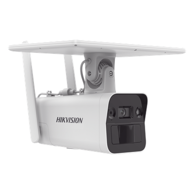 Kit Solar IP Autónomo / 4 Megapixel / Doble Detección Radar + PIR / IR 10 m (32.8 ft) / 4G con SIM / Audio Bidireccional / IP67 / Autonomía 11 Días