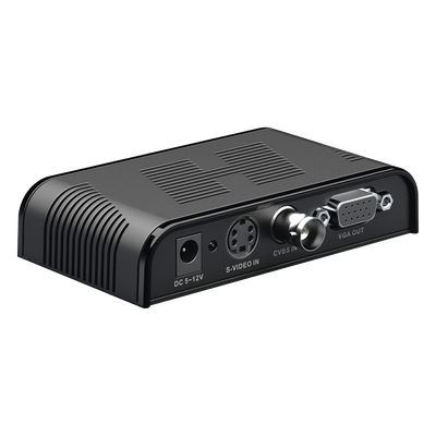 Convertidor de Video / S-Video, BNC y VGA a VGA / Resolución 1920x1200 / 6 Modos HD / Ajuste de Imagen / Fuente 5V 1A Incluida