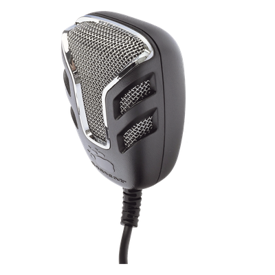 Micrófono de Mano para Radio CB / Cancelación Dinámica de Ruido / Impedancia 500 Ohm / Conector 4 Pines con Anillo de Seguridad / Respuesta 100-5000 Hz / ABS Resistente
