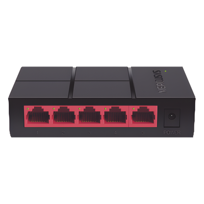 Switch de Escritorio / 5 Puertos Gigabit / 5 Gbps Capacidad de Conmutación / Sin Ventilador / Plug and Play