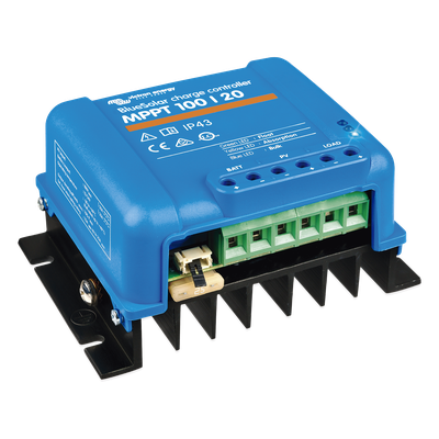 Controlador de Carga Solar MPPT / 20 A / 12/24/48 Vcc Automático / Eficiencia 98% / Rango -30°C a 60°C (-22°F a 140°F) / VE.Direct