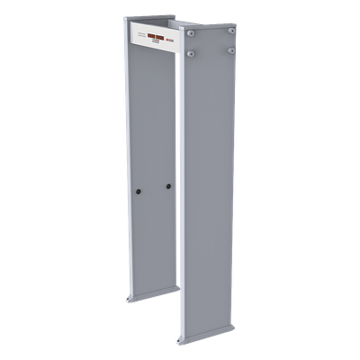Arco Detector de Metales / 6 Zonas de Detección / Precisión Moneda 25 mm / 255 Niveles Sensibilidad / Contador de Personas por Infrarrojos / Indicación LED