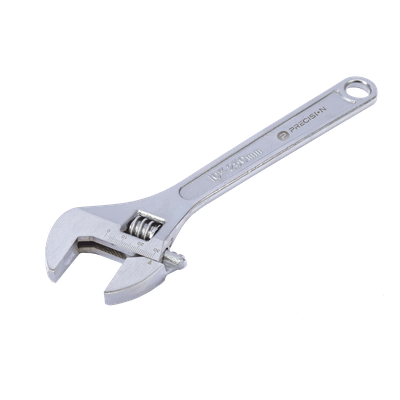 Llave Ajustable / 10" (20.5 cm) / Apertura 30 mm / Acero CR-V / Graduación Dual / 420 g