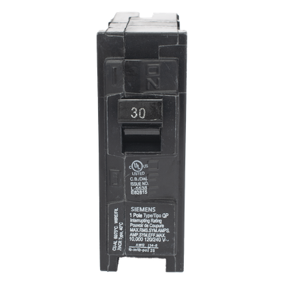 Interruptor Automático Enchufable / 1 Polo / 30A / 10 kA / 120V / UL 489 / 1 x 3 in (25.4 x 76.2 mm)