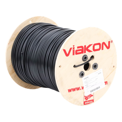 Cable Coaxial CCTV / 305 m (1000 ft) / Cobre Sólido / Blindaje 80% / Retardante a la Llama y UV / Intemperie