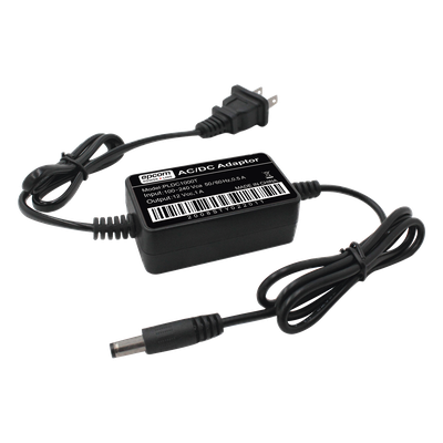 Adaptador de Pared / 12 VCC 1 A / Entrada Universal 100-240 VCA / Cable 0.5 m Doble Extremo / NEMA 1-15 / Operación 0°C a 40°C