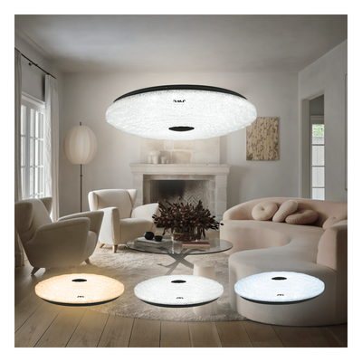 Lámpara de Techo LED / 40W / 3000 Lúmenes / 3 Temperaturas de Color 2700K-6500K / Ángulo 120° / IP20 Interior / Vida Útil 50,000 Horas