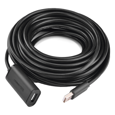 Cable de Extensión Activo USB 2.0 / 30 m (98.4 ft) / Macho-Hembra / Amplificador FE1.1S / 480 Mbps / Blindaje Triple