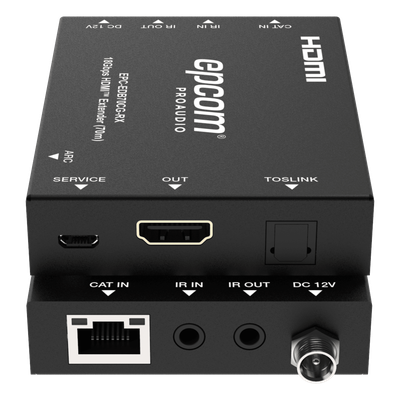 Extensor HDMI / 4K@60Hz 4:4:4 / HDR y Dolby Vision / Transmisión 70 m (229.7 ft) por CAT6/6a / PoC Bidireccional / ARC y Audio Óptico / EDID e IR