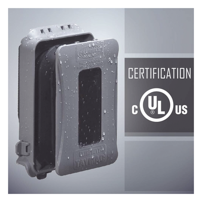 Cubierta impermeable / 1 entrada / Montaje horizontal-vertical / Servicio pesado / Expandible / 74.41 in³ / NEMA 3R / 6.14 x 4.04 x 3 in