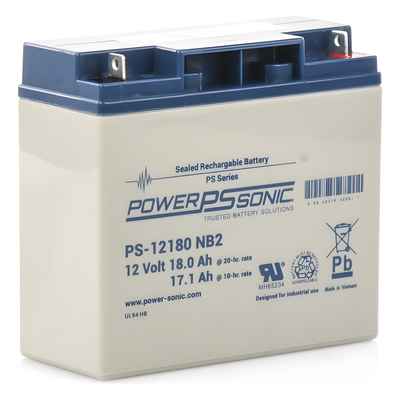 Batería de Respaldo AGM/VRLA / 12V / 18AH / Terminales NB2 / Vida Útil 5 Años / Libre de Mantenimiento