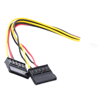 Cable de Alimentación SATA / Doble Corriente / 15 cm (0.49 pies) / Compatibilidad Universal DVR