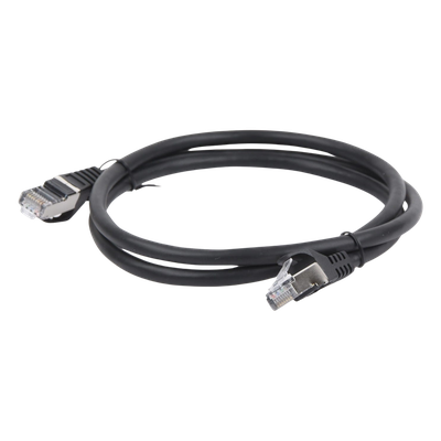 Cable de Parcheo / FTP Cat6 / 1.0m (3.28 ft) / 26 AWG / Blindado / Negro
