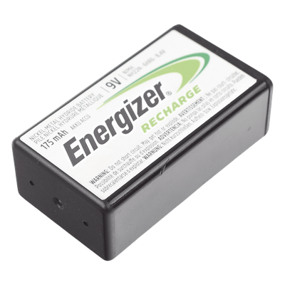 Batería Recargable Ni-MH / 9V / 175 mAh / 8.4V Nominal / Compacta