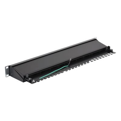 Panel de Parcheo / 24 Puertos / Cat6A Blindado / 1U Rack / T568A/B / 0 a 70°C