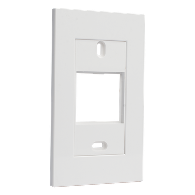 Marco para caja americana / Montaje vertical y horizontal / IP20 / Termoestable con bastidor metálico / Blanco