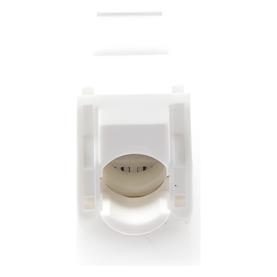 Módulo Jack Keystone / Cat6A / Toolless / U/UTP / 180° / 10 Gbps / Color Blanco