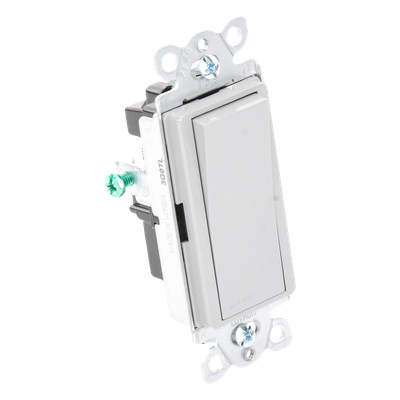 Interruptor de Pared / Un Polo / Paleta Grande / 15 A / 120/277 V / Cargas Generales y Motor / Sin Atenuación