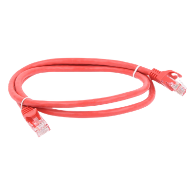 Cable de Parcheo UTP Cat6 / 1 Metro (3.28 Pies) / RJ45 / Sin Blindaje / Rojo
