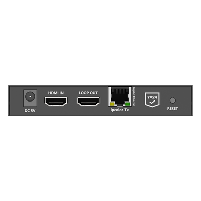 Extensor HDMI sobre IP / 4K@60Hz / Cero Latencia / 100 m (328 ft) / IR Bidireccional / RS-232 / ARC / Salida Loop / IPColor