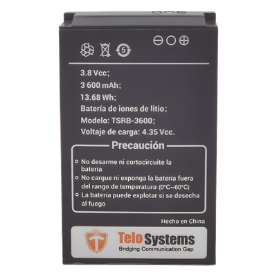 Batería Li-Ion / 3600 mAh / 13.68 Wh / 3.8 VCC / Compatible TE580PLUS