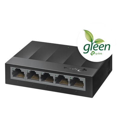 Switch / 5 Puertos Gigabit / 10 Gbps / Fanless / 3.5×2.8×0.9 in
