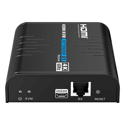 Receptor KVM HDMI / 4K 60 Hz / Extensión 120 m (393.7 ft) / 18 Gbps / IPColor Stream / USB HID / HDCP 2.2