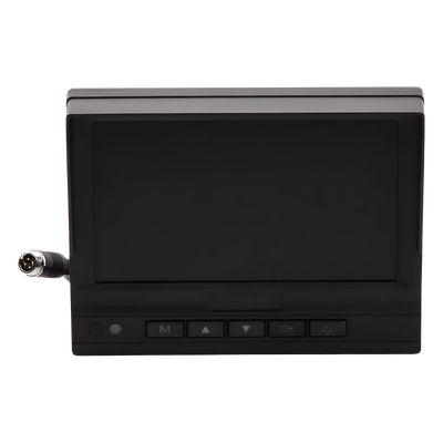 Monitor LCD Vehicular / 7 Pulgadas / 800x480 / 3 Canales de Video / Conector Aviación 4 Pines / -20°C a 70°C / 12 VCC