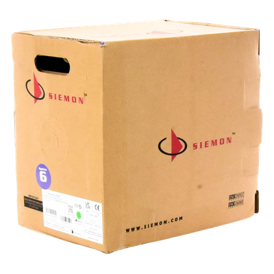 Bobina de Cable UTP Cat6 / 4 Pares / 23 AWG / LS0H / 305 m (1000 pies) / Violeta