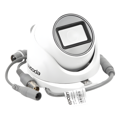 Turret TURBOHD / 5 MP / Lente 2.8 mm / 85° FOV / IR EXIR 30 m / IP67 / Metal / 4 en 1 / dWDR
