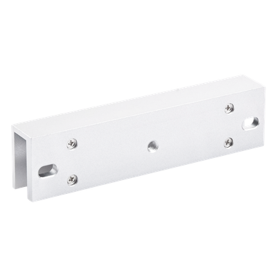 Montaje en U para Chapa Magnética / Puertas de Cristal / Espesor hasta 17 mm / Aldural Anodizado / 185×28×45 mm (7.3×1.1×1.8')