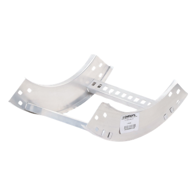 Curva Vertical de 90° / Perfil Z de Aluminio / Peralte 3 1/4" / Ancho 12" / Radio 8" / Interior y Exterior